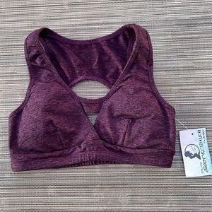 NWT Celestial Bodiez Sport Bra Purple Size Small